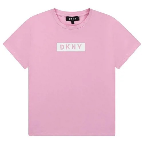 Футболка DKNY, размер 176, розовый