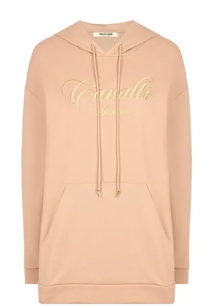 Худи женское Roberto Cavalli 136612 бежевое M