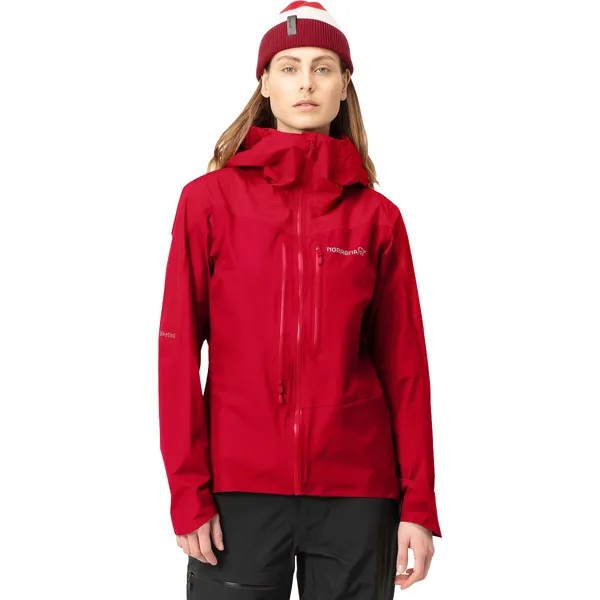 Куртка falketind gore-tex paclite Norrona, цвет jester red/true red