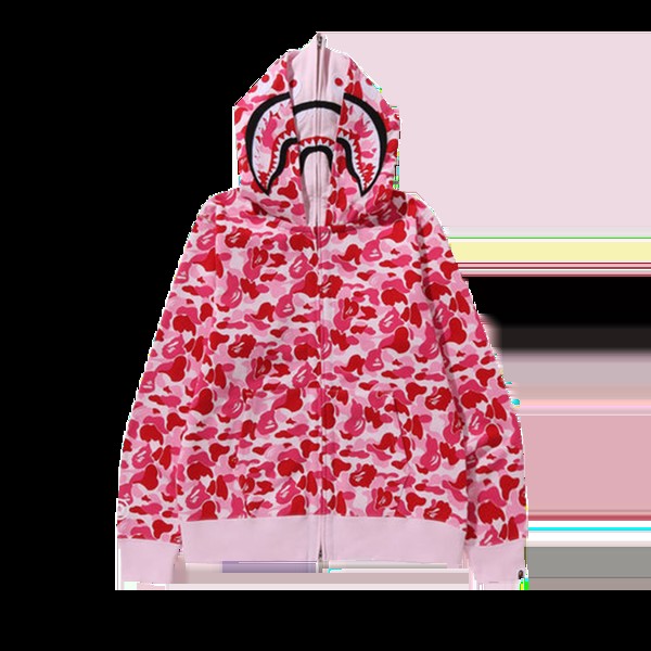 Худи BAPE ABC Camo Double Shark Full Zip 'Pink', розовый