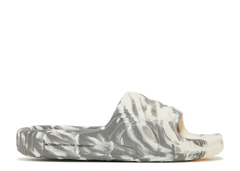 Кроссовки adidas Adilette 22 Slides 'Wonder White Grey', белый