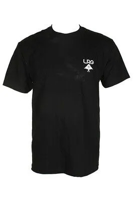 Lrg Мужская черная футболка с круглым вырезом и коротким рукавом с логотипом M