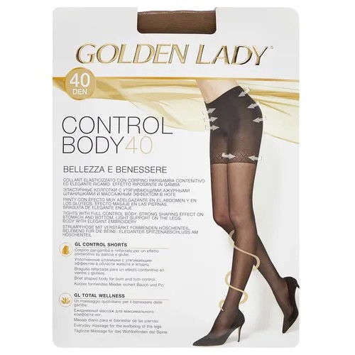 Колготки Golden Lady Control Body, 40 den, размер 2, бежевый, коричневый