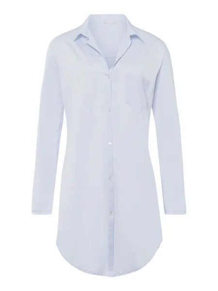 Ночная рубашка Hanro Cotton Deluxe 90cm, светло-синий