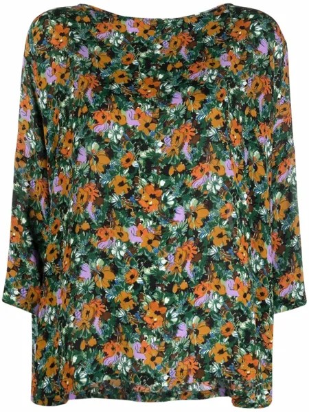M Missoni блузка с рукавами три четверти и цветочным принтом