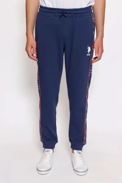 Спортивные брюки мужские U.S. POLO Assn. G081SZ0OP0ZONPA синие L