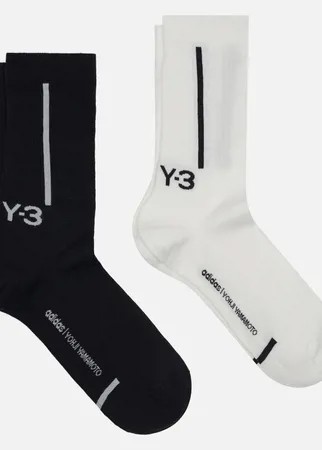 Комплект носков Y-3 Crew 2-Pack, цвет чёрный, размер 40-42 EU