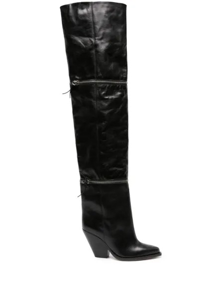 ISABEL MARANT ботфорты Lelodie 100, черный