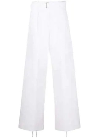 Ann Demeulemeester брюки широкого кроя с поясом