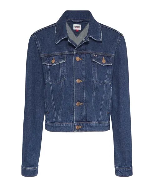 Джинсовая куртка izzie slm куртка фла Tommy Jeans, синий