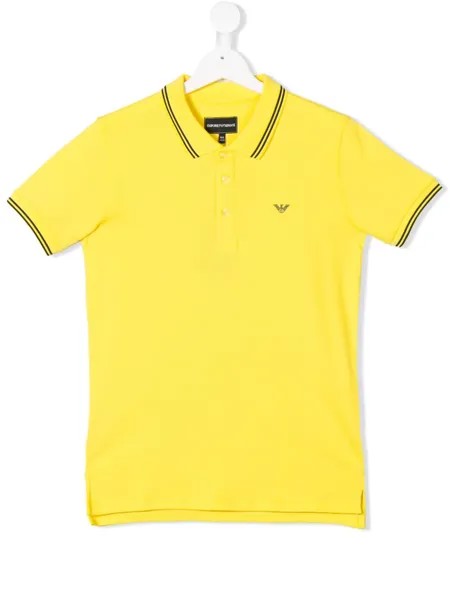 Emporio Armani Kids рубашка-поло с логотипом