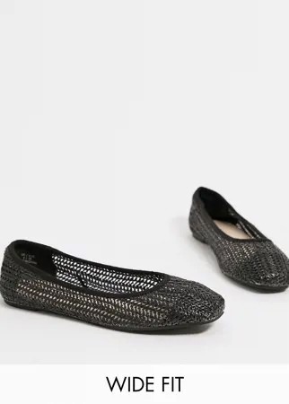 Черные туфли для широкой стопы Co Wren-Черный цвет