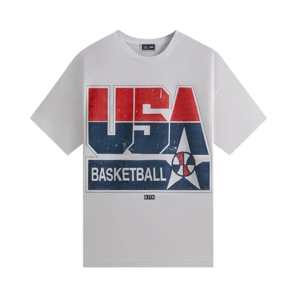 Футболка Kith For USA Basketball Champions Vintage Tee, белый