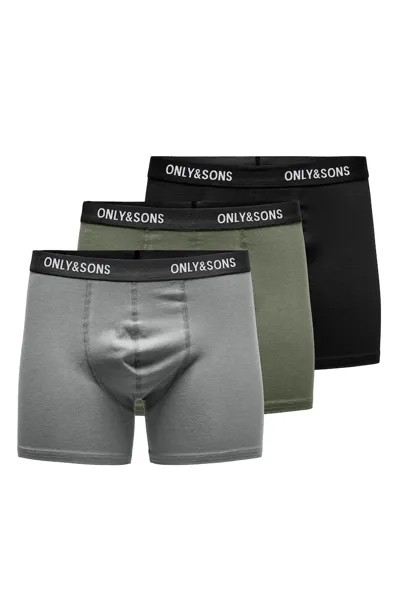 Боксеры Fitz - 3 пары Only & Sons, зеленый