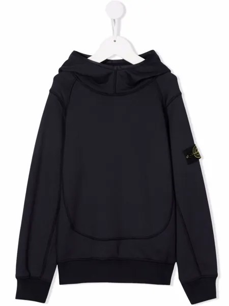 Stone Island Junior худи с нашивкой-логотипом