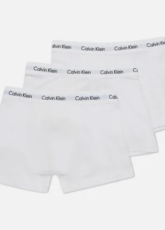 Комплект мужских трусов Calvin Klein Underwear 3-Pack Trunk Brief, цвет белый, размер L