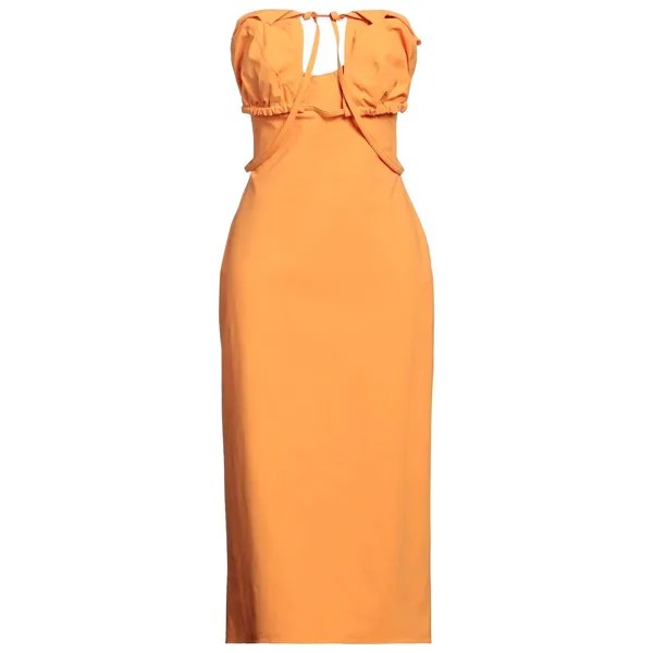 Платье Jacquemus Midi, оранжевый