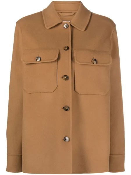 Woolrich куртка-рубашка из вирджинской шерсти, коричневый