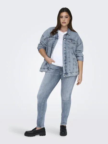 Джинсовая куртка CARFANCY OVERSIZE JACKET ONLY Carmakoma, цвет light blue denim