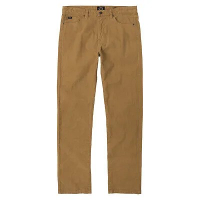 RVCA Daggers Пигментные вельветовые джинсы (бронза) Мужские узкие прямые брюки