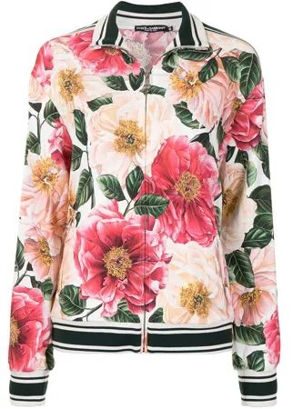Dolce & Gabbana спортивная куртка с цветочным принтом