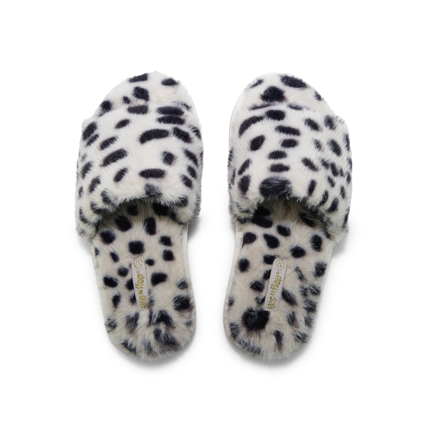 Тапочки Flip Flop Hausschuh slide*fur dots, коричневый