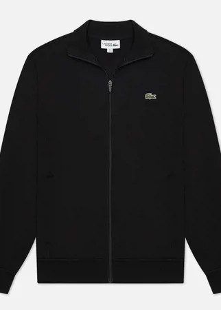 Мужская толстовка Lacoste Sport Cotton Blend Fleece Zip, цвет чёрный, размер S