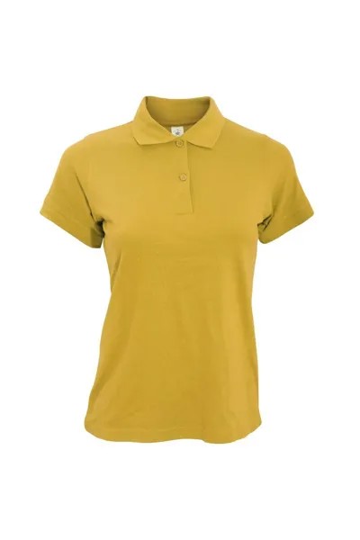 Рубашка-поло с короткими рукавами Safran Pure B&C, золото