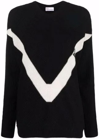 RED Valentino джемпер с вышитым логотипом