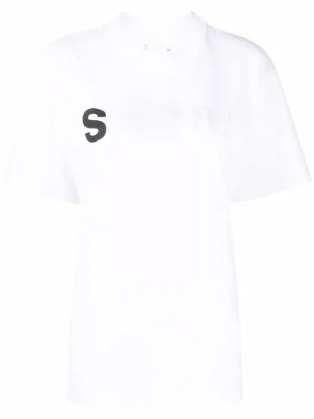 Sacai футболка с графичным принтом