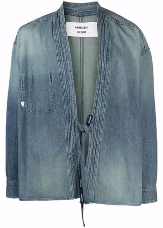 AMBUSH джинсовая рубашка с завязками спереди