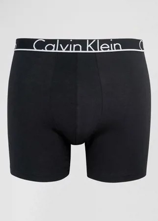 Удлиненные хлопковые боксеры-брифы Calvin Klein ID-Черный