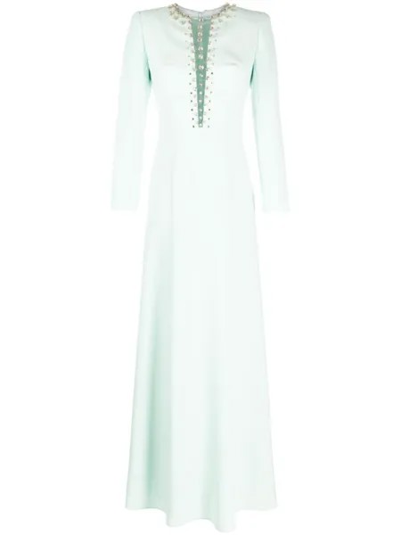 Вечернее платье Marius с кристаллами Jenny Packham, синий
