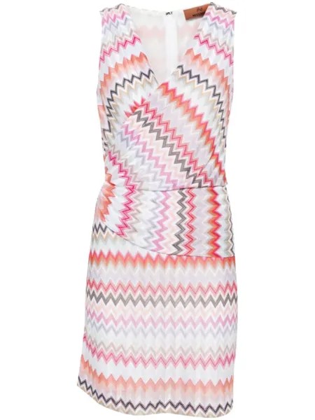Missoni платье с драпировкой, оранжевый