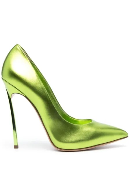Casadei туфли-лодочки Blade Flash 120, зеленый