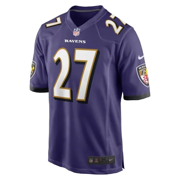 Мужская фиолетовая майка игровой команды JK Dobbins Baltimore Ravens Nike