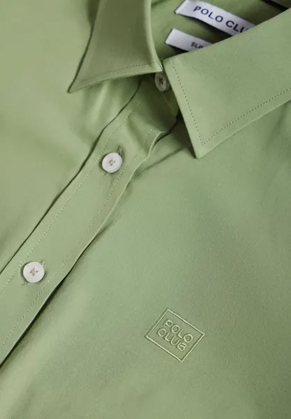 Рубашка Slim Fit Cecile Frame Polo Club, зеленая