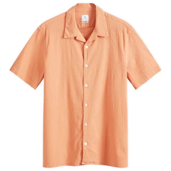 Рубашка с коротким рукавом Paul Smith Seersucker Vacation Shirt, оранжевый