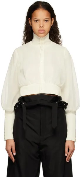 Кардиган Off-White с накладкой Noir Kei Ninomiya