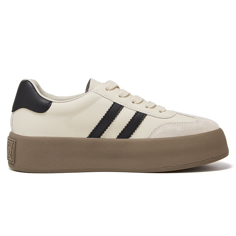 Кроссовки D:FUSE SCANDINAVIA Skateboarding Shoes Women's Low-top, бежевый/черный