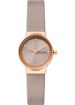 Швейцарские наручные  женские часы Skagen SKW3005. Коллекция Leather