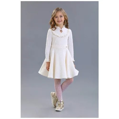Платье нарядное для девочки (Размер: 122), арт. 2510-123-ВПБ, цвет Белый