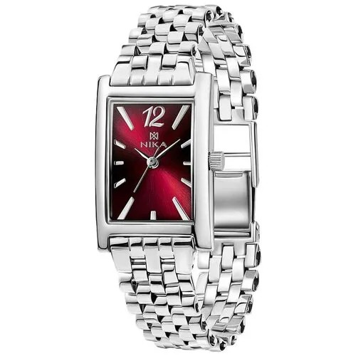 Наручные часы НИКА Наручные часы Ника 0425.0.9.85B.145, серебряный, бордовый