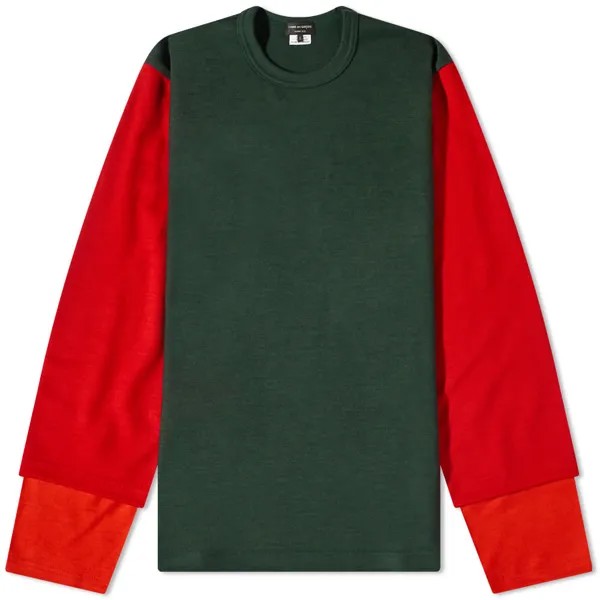 Футболка Comme des Garçons Homme Plus Long Sleeve Layered Panel Tee