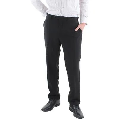 Izod Мужские черные прямые брюки делового костюма Брюки 38/32 BHFO 8782