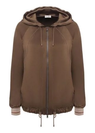 Бомбер с капюшоном Brunello Cucinelli