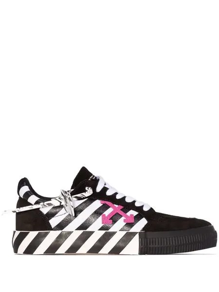 Off-White кеды в полоску Diag