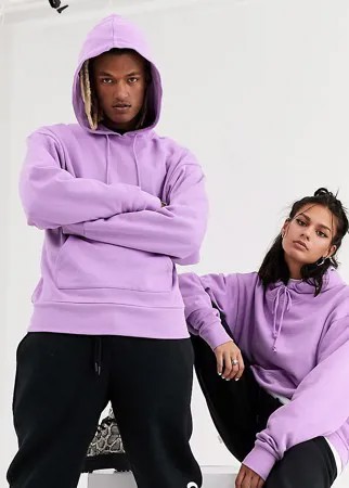 Худи сиреневого цвета COLLUSION Unisex-Фиолетовый