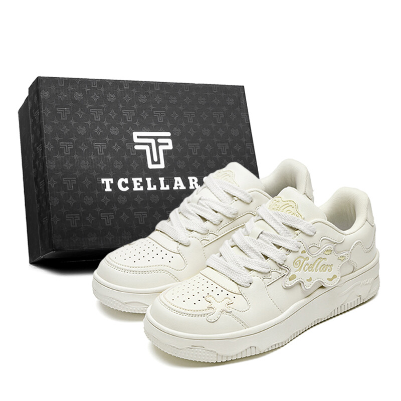 Кроссовки TCELLARS Skateboarding Shoes Unisex Low-top Khaki, хаки