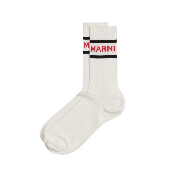 Носки Socks Techno Logo Marni, белый